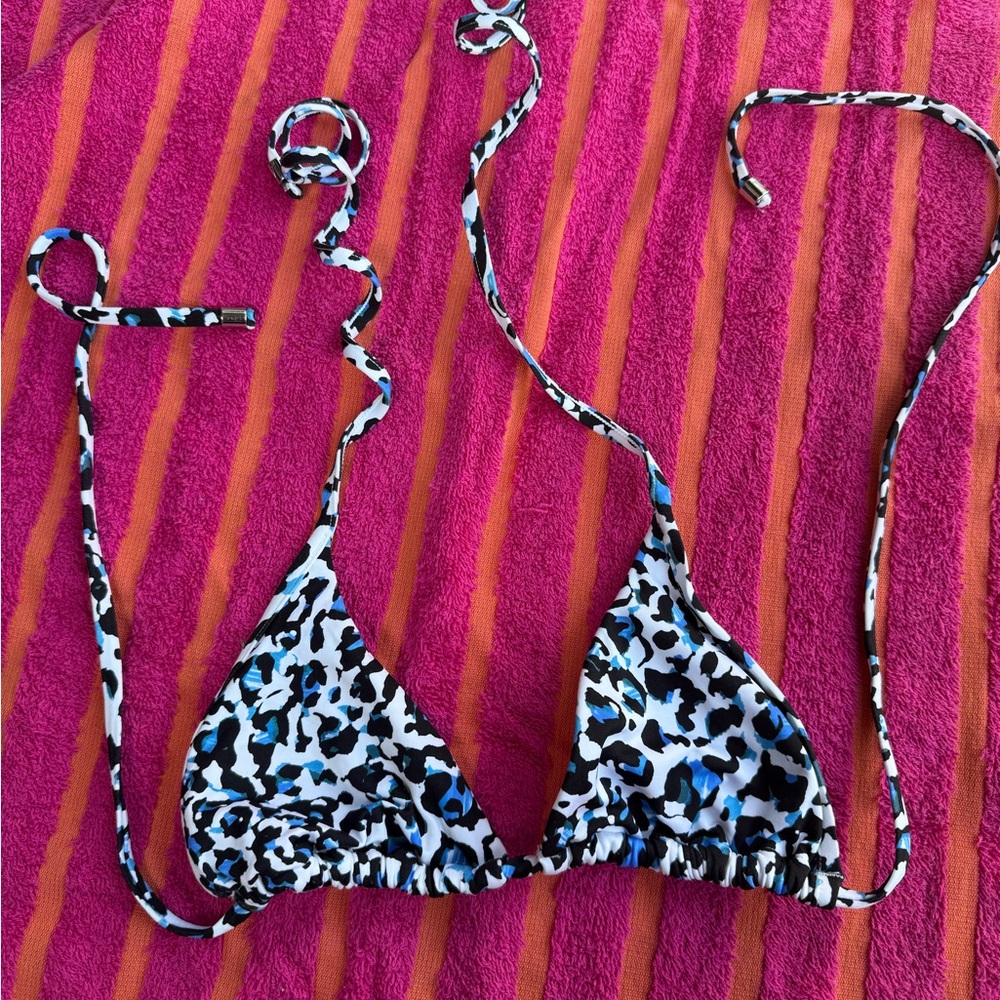 Leopard Print Triangle Bikini Top Victoria Secret